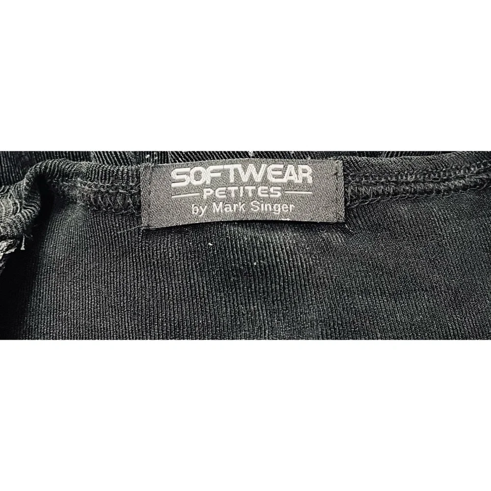 Softwear Petites by Mark Singer Sparkle Black Cardigan Top Womens Sm Petite Vtg - Picture 8 of 8